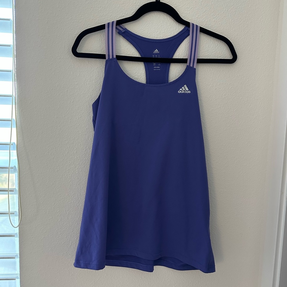 Adidas Purple Athletic Tank Top